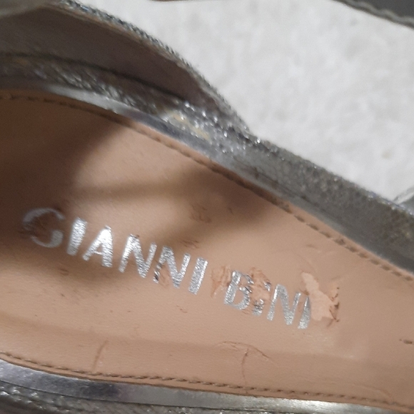 Gianni Bini Silver Glitter Heels - Picture 11 of 12